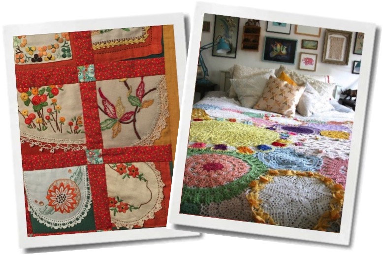 Make a quilt or stitch together a variety of doilies for a unique throw.