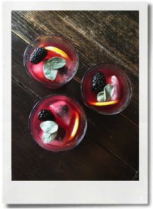 Hendrick's gin, blackberries, lemon and sage is my new favourite drink.
