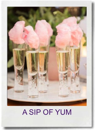 A sip of Yum! Cotton Candy makes everything taste better - even grapes!